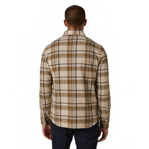 NEW 7DIAMONDS generation plaid shirt in oat